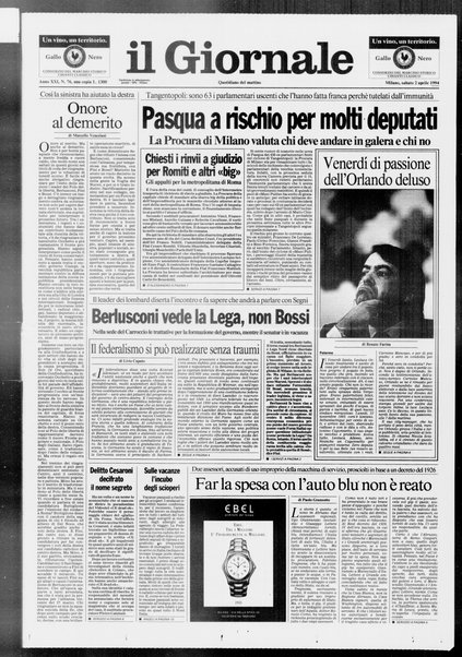 Il giornale : quotidiano del mattino